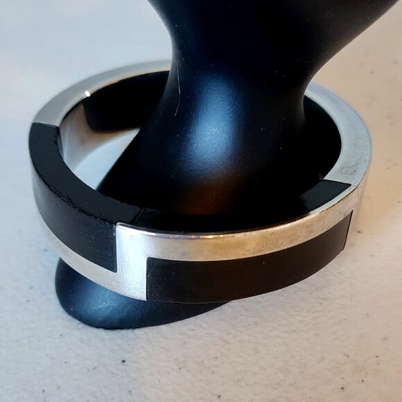 Vintage Gucci Bracelet Silver & Wood